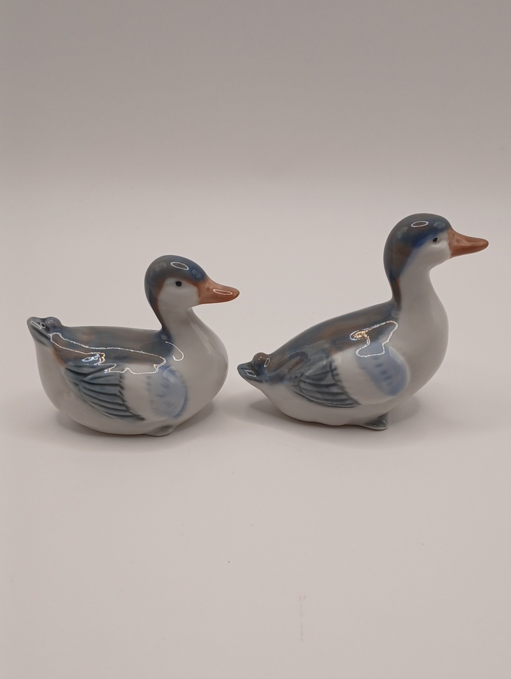Vintage Pair Otagiri Porcelain Ducks Japan